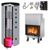Kamineinsatz wasserführend La Nordica Termocamino WF Plus DSA 20,5 kw + Hygienespeicher